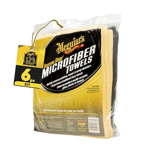 Meguiar's Meguiar's Supreme Shine Microfiber Towels, 6 Pack