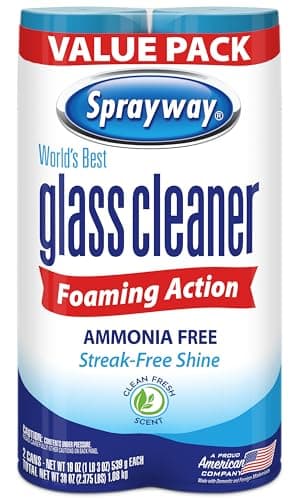 Sprayway Sprayway Glass Cleaner Foaming Aerosol, 2 Pack